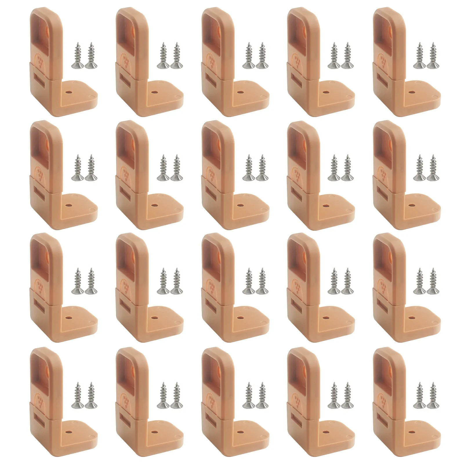 20pcs Drawer Lock Children Protection Baby Safety Lock Drawer Latch Cabinet Door Lock Limiter Children Security Plastic Locker