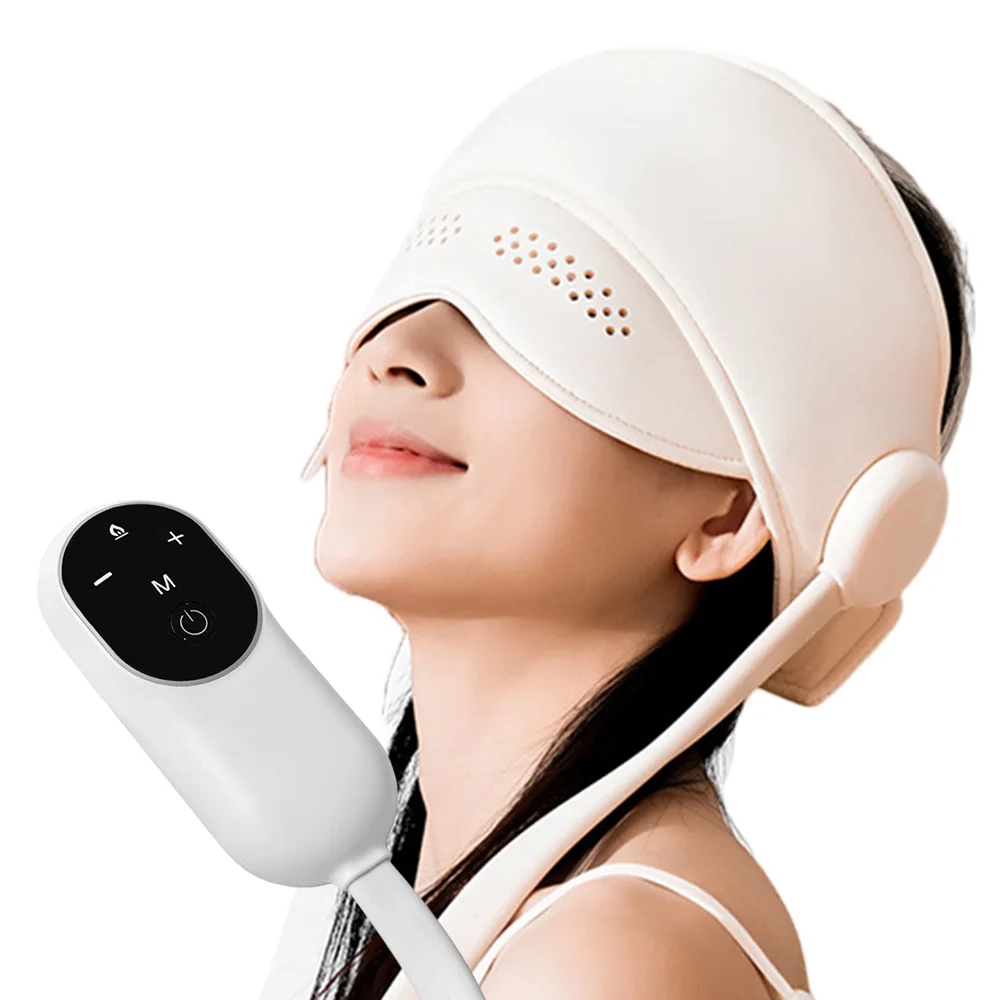 

Electric Air Pressure Head Massage Headband Eye Massager with Heating for Headache Migraine Stress Relief Sleep Aid Health Care