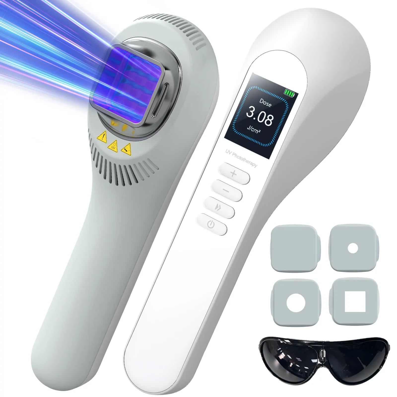 KTS UVB-Phototherapie-Lampengerät zur Behandlung von Vitiligo, 308 nm, UV-Schmalband, UV-Lichttherapie, Psoriasis, Flecken, Ekzeme