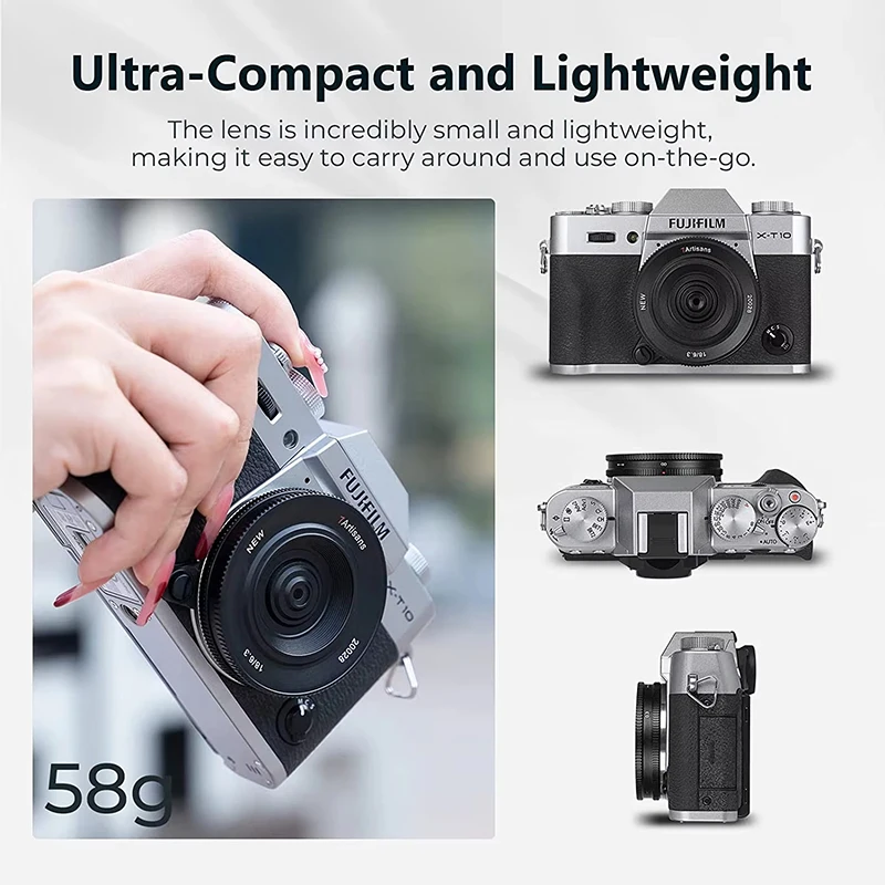 7 Pengrajin 18Mm F6.3 Mark II Lensa APS-C Ultratipis untuk Sony E A6000 Zve10 Fuji XF X-T3 Xt10 Nikon Z ZFC Canon EOS M M50 Makro 4/3