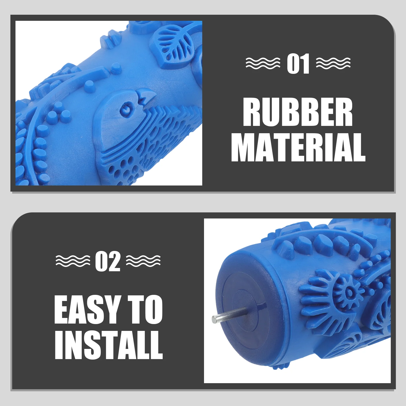 Embossing Textured Paint Roller Rollers Wall Painting Decoration Patterned Rubber