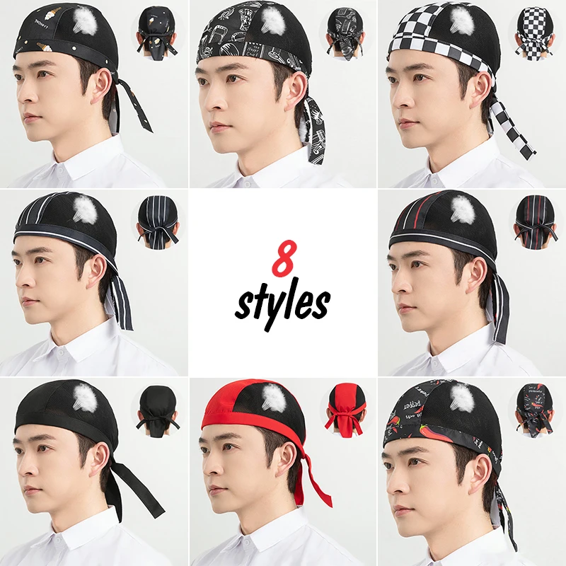2 szt Czapka szefa kuchni Letnia siateczka Oddychająca czapka robocza Restauracja Kuchnia Piekarnia Kuchnia Kucharz Szef kuchni Chusta na głowę Pirat Kapelusz Opaska na głowę
