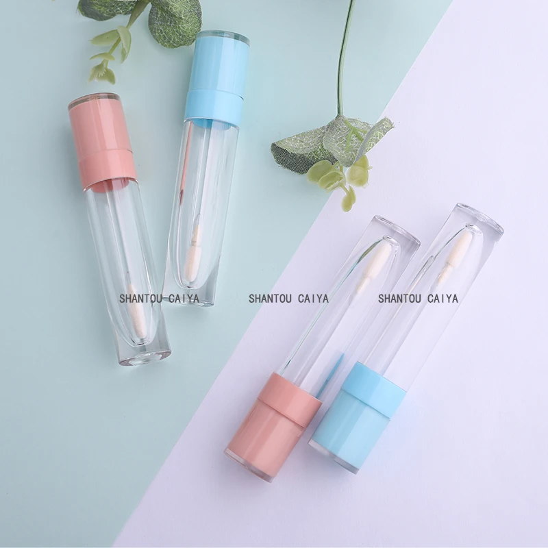 60/100/200pcs white blue cap empty lip oil bottles portable DIY makup tool lip gloss plastic containers for women girl lipstick