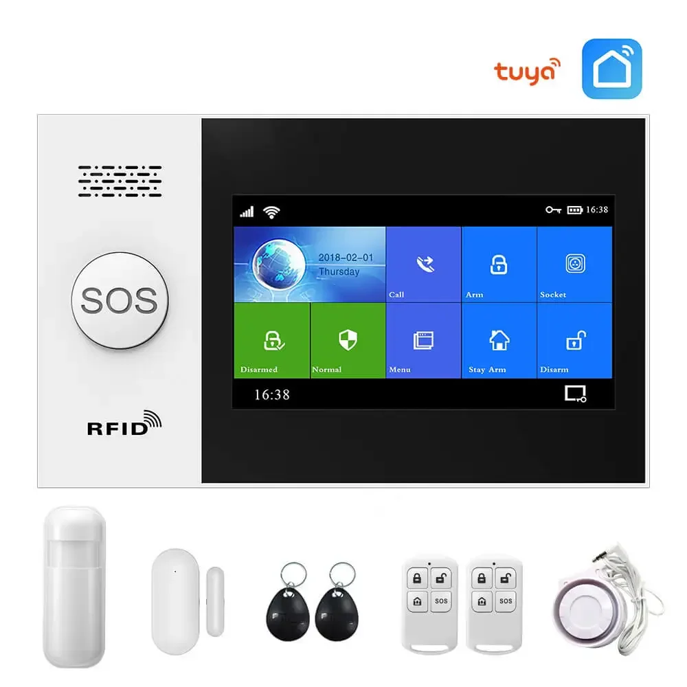 Tuya GSM Wifi 3G Wireless Home Security Alarm System