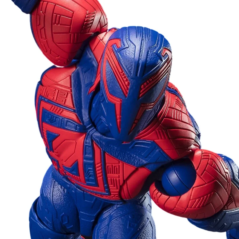 W magazynie oryginalny SHF Spider-Man 2099 po wszechświatch figurki animacja zabawki prezenty Model kolekcjonerski Anime Hobby