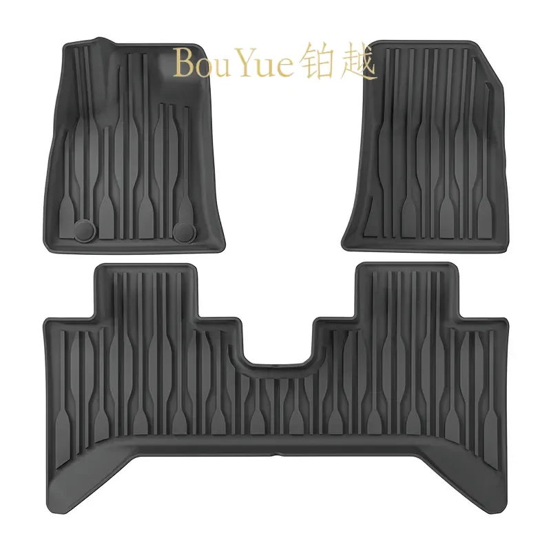 TPE Floor Mats for BYD SHARK Pickup Truck 2024 2025 All Weather Waterproof Liner Front Rear Cargo Tray Custom Fit Accessories