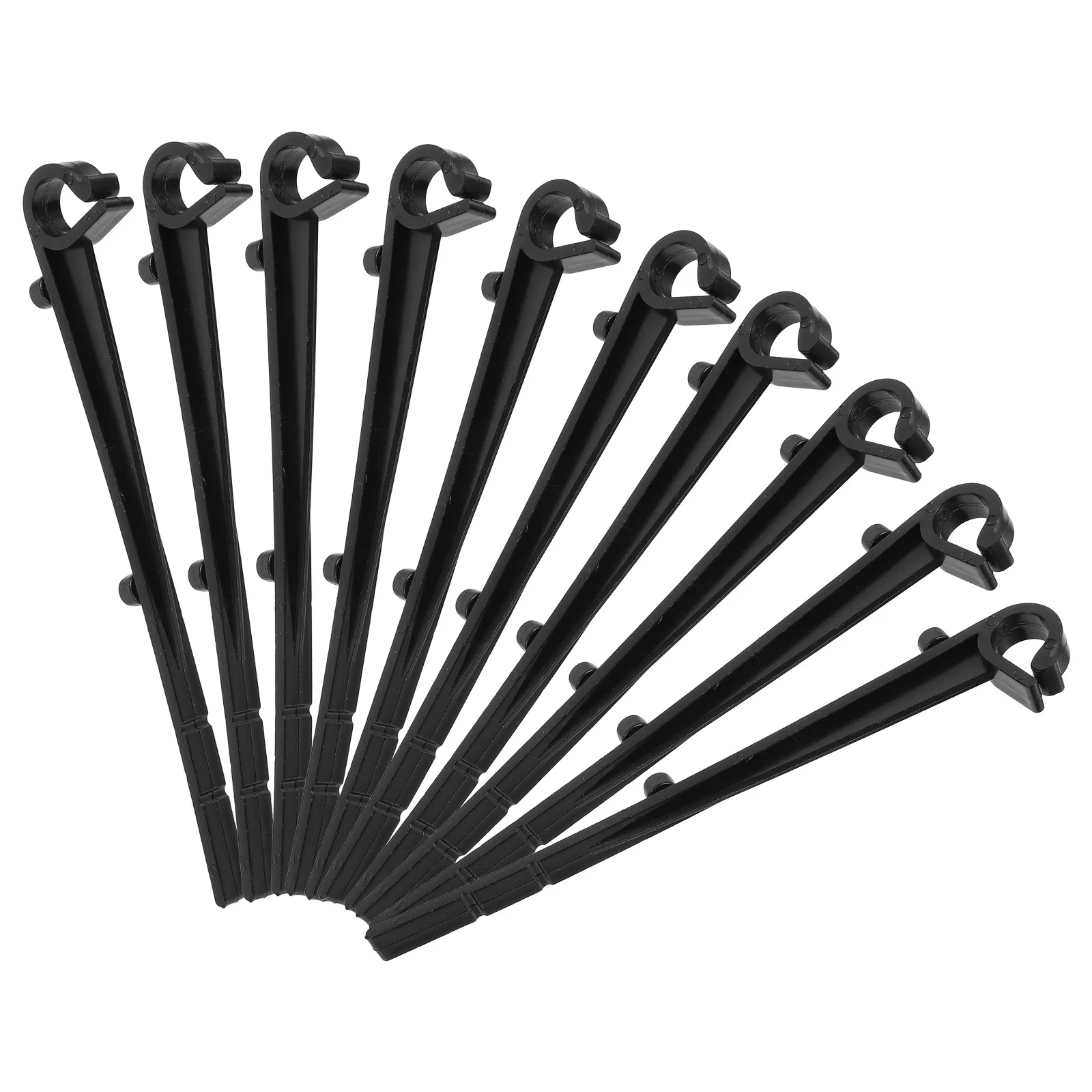 

20Pcs Mesh Guard Clips Black Plastic Gutter Hook Fixing Clips for Rain Gutter Guard Installation Maintenance Support