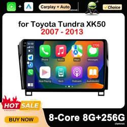 10 '' for Toyota Tundra XK50 2007 - 2013 Car Multimedia Radio Video Player Android OS GPS Navi HD Touch Screen Bluetooth WiFi