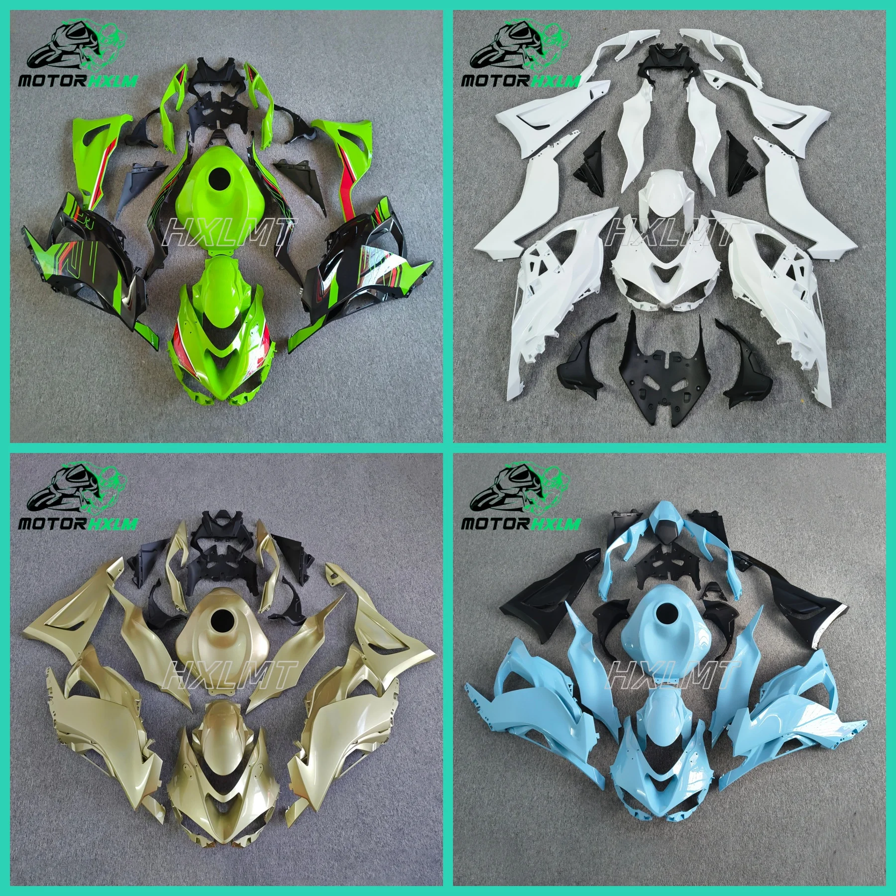 Motorcycle Fairing Kit For KAWASAKI ZX6R ZX-6R ZX-636 2024 2025 Bodywork Set High Quality ABS Injection Green Black 2