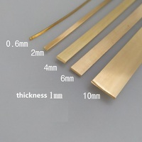 0.25mm 0.6mm 2mm 3mm 4mm 6mm thick 1mm Half Hard Solid Raw Brass Wrapping Wire - Flat Wire  Jewelry Making DIY accessories
