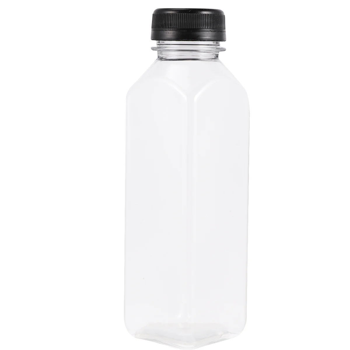 

10PCS 400ml Transparent Empty Storage Containers Disposable PET Bottles with Lids for Beverage Drink Bottle Juice Bottle Jar (Bl