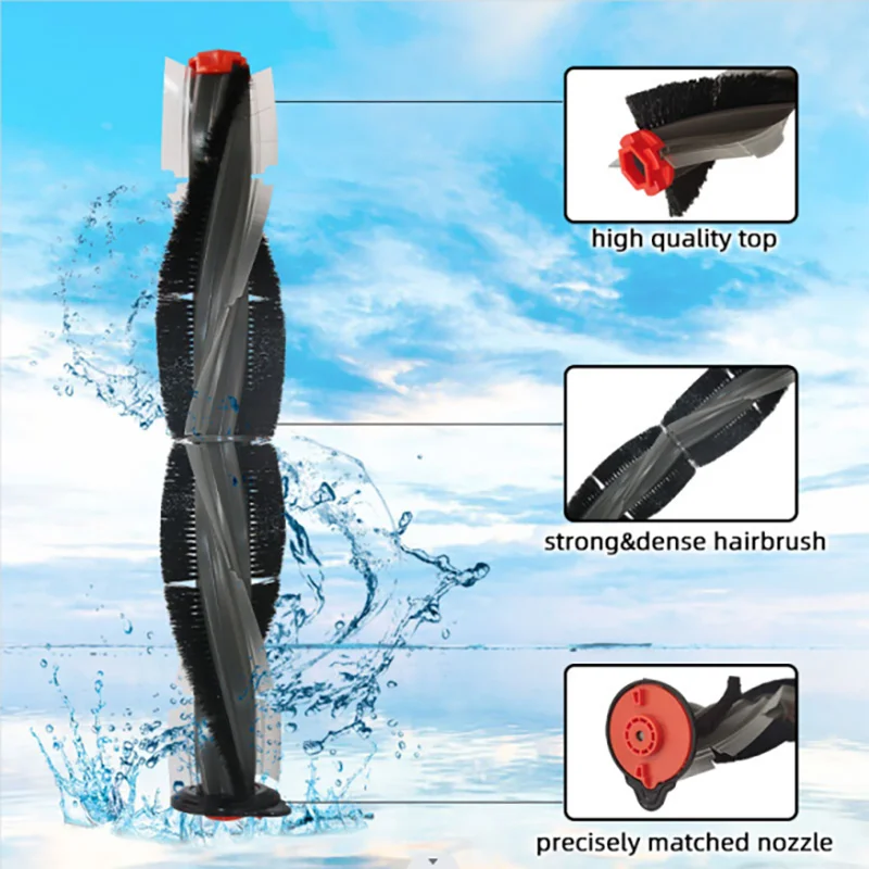 Untuk Neato Botvac D seri D3 D4 D5 D6 D7 D70E D75 D80 D85 D9 D10 Robot penyedot debu sikat sisi utama suku cadang Filter Hepa