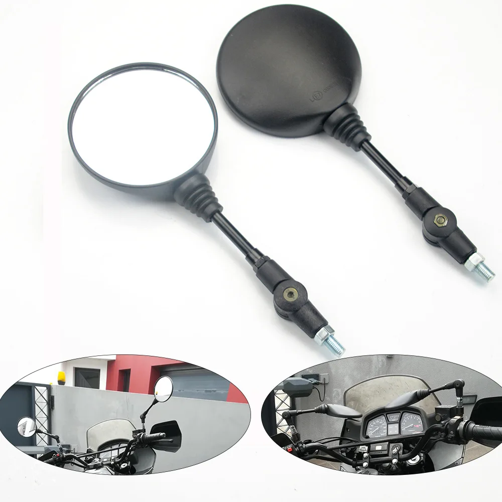 2pcs Rear Mirror Foldable Round 10MM Scooter Mirror for KTM Mirror Motocross Accessories for Bike Rearview Motorcycle Mirrors