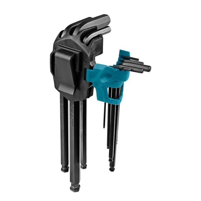 MAKITA B-65894 Hex Key Wrench Set 9-Piece Multiple Sizes Exagonal Wrench Allen Key Combination Set Tool Accessories 2