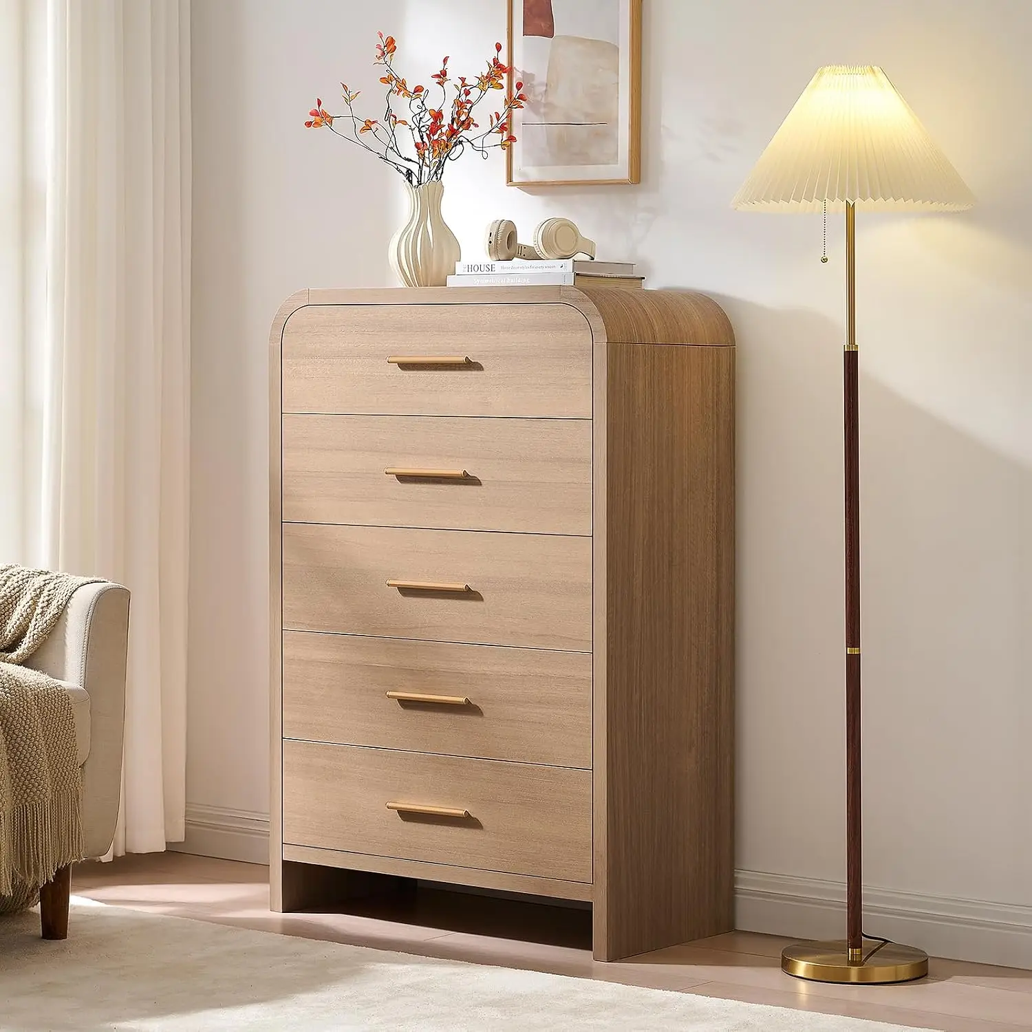 Modern Wooden Closet Clothes Storage Organizer for Living Room, Hallway, 1.18