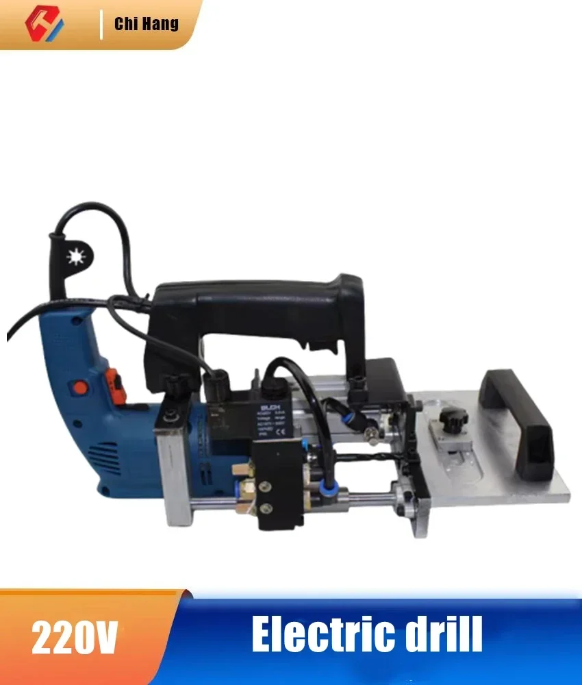 Pneumatic Side Hole Machine Horizontal Drilling Panel Furniture Manual Oblique Hole Machine Horizontal Drilling Wood Tenon Punch