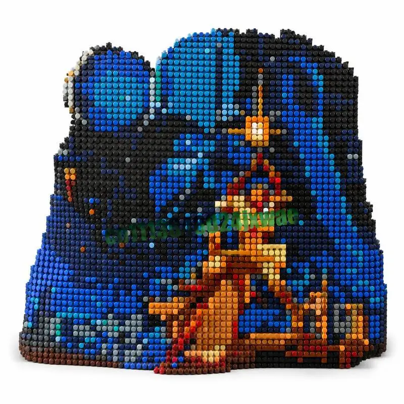 NEW 4266 Parts Space Saga A New Hope Art MOC Pixel Art Model Custom Puzzle DIY Creative Assembly Collectible Toy Popular Gifts