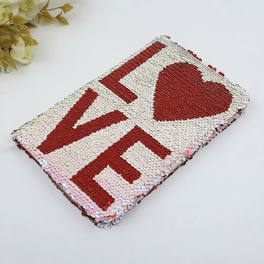 Decorative Mermaid Sequin Notebook A5 Magic Flip Diary Writing Pad Colorful Planner Stationery For Student Supplies