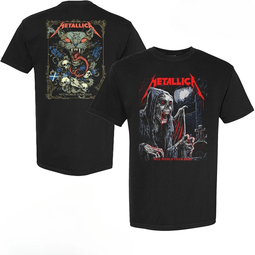 Metallica M72 Glasgow Scotland June 25, 2026 Poster Art Two Night T-Shirt