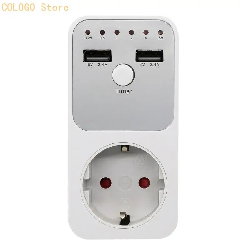 Digital Timing Control Surges Protector Outlet 6 Hour Programmable Countdown Intelligent Timing Outlet Socket Enduring D0LD