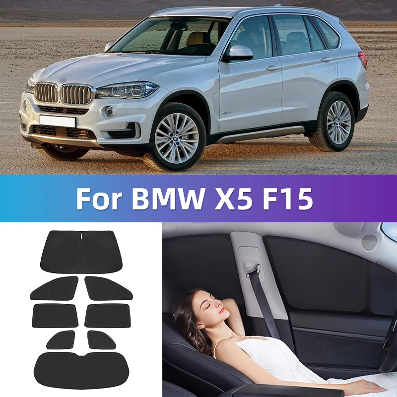 

Для BMW X5 F15 2014-2018 пользовательский полный Чехол для автомобильного окна солнцезащитный козырек для конфиденциальности Штора для путешествий кемпинга автомобиля для сна внутри