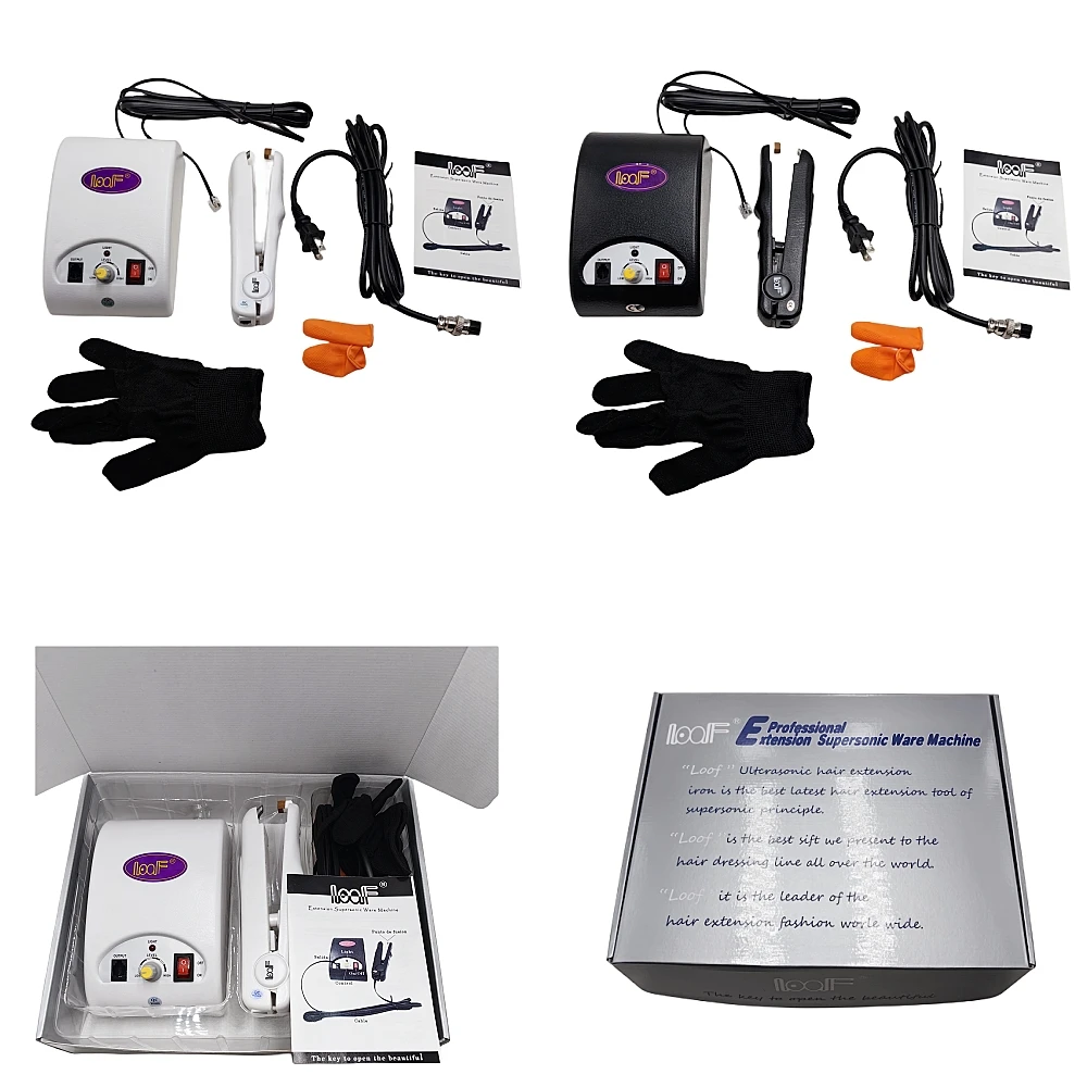 Loof JR- 888ต่อผมแบบเย็นฟิวชั่นเหล็กต่อผมอัลตร้าโซนิคขั้วต่อสำหรับต่อผม
