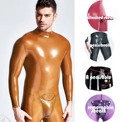 eurocat suits Latex  catsuit customized Rubber Pants  bodysuit Handmade Fetish Leggings Zipless Pouch-front Neck Entry Catsuit