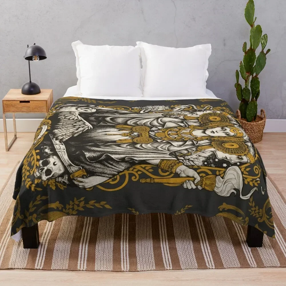 IBERIAN HECATE Throw Blanket manga Sofas Polar Blankets