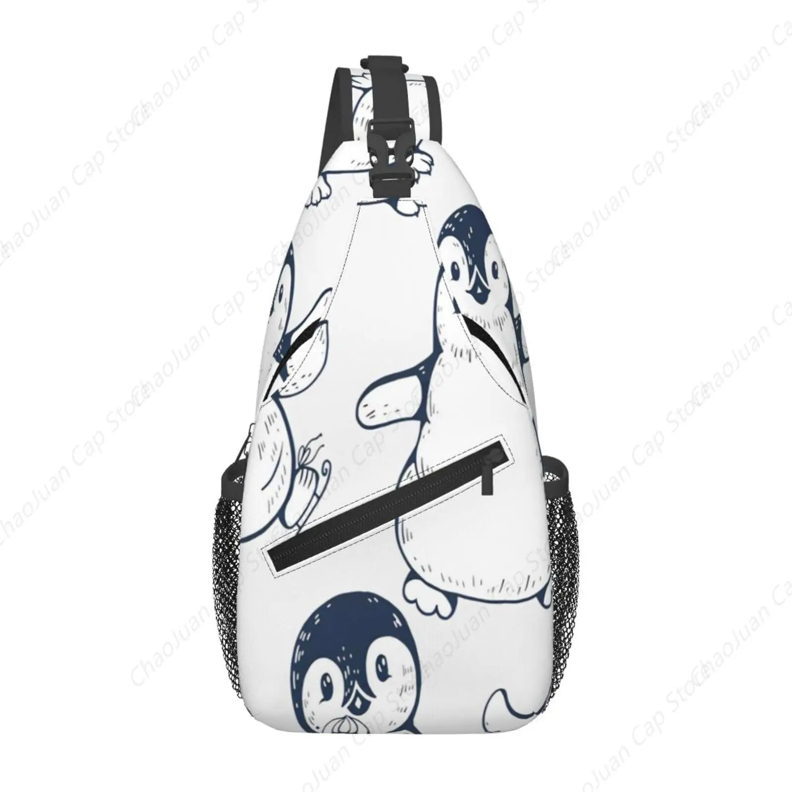 

Cute Penguin Holiday Print Sling Bag - Unisex Crossbody Backpack | Adjustable Strap Chest Bag for Travel, Hiking & Daily Use