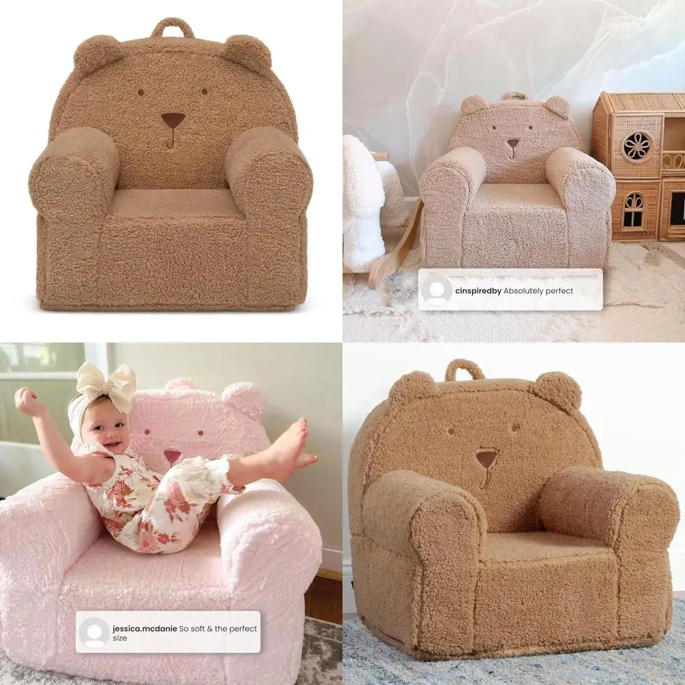 

Детское кресло BabyGap Sherpa Bear - Greenguard Gold, цвет тан