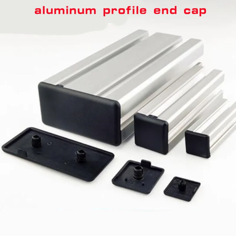 10-50PCS Black Nylon Aluminum Profile End Cap Cover Plate for 2020/2040/3030/4040/4080/4545 EU Aluminum Extrusion