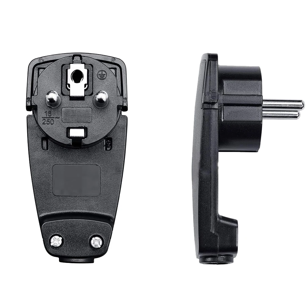 Flat Plug Design For Home Use Earthing Contact Angle Plugs Electrical Connection Flat Plug Design Folding Handle