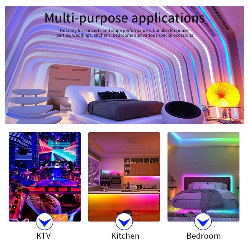 T8K Musica + Console DMX Porta a 8 canali con microfono In/Aux In SPI-TTL Controller per strisce luminose a LED per WS2811 WS2812B