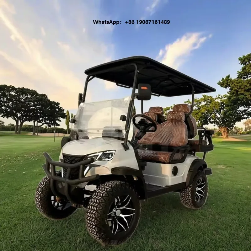 2025 New Type 5KW Lithium Battery 4 Seater Electric Golf Cart High Quality Durable Fast Off-Road Mini Golf Cart LXM