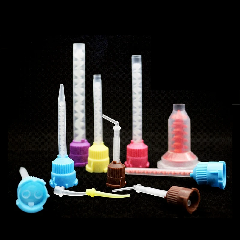 Disposable Dental Impression Mixing Tips Universal Dispenser Gun Mixing Tube Silicone Rubber Film Dental Product Dentist Tools