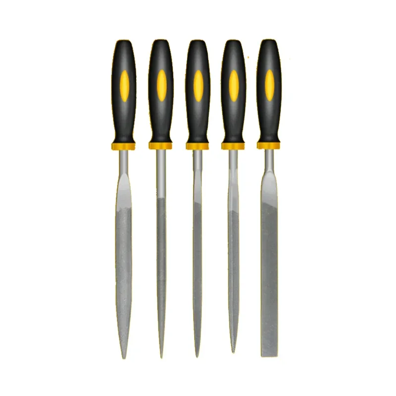 5Pcs /1set 140/160mm Mini Metal Rasp Needle Files Set Wood Carving Tools for Steel Rasp Needle Filing Woodworking Hand File Tool