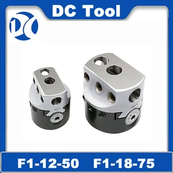 F1 Boring Head D12 D18 D25 2/3/4 Inch 50mm 75mm Milling Tool Holder for Lathe F1 Boring Head Connection Rough Boring F1 Head