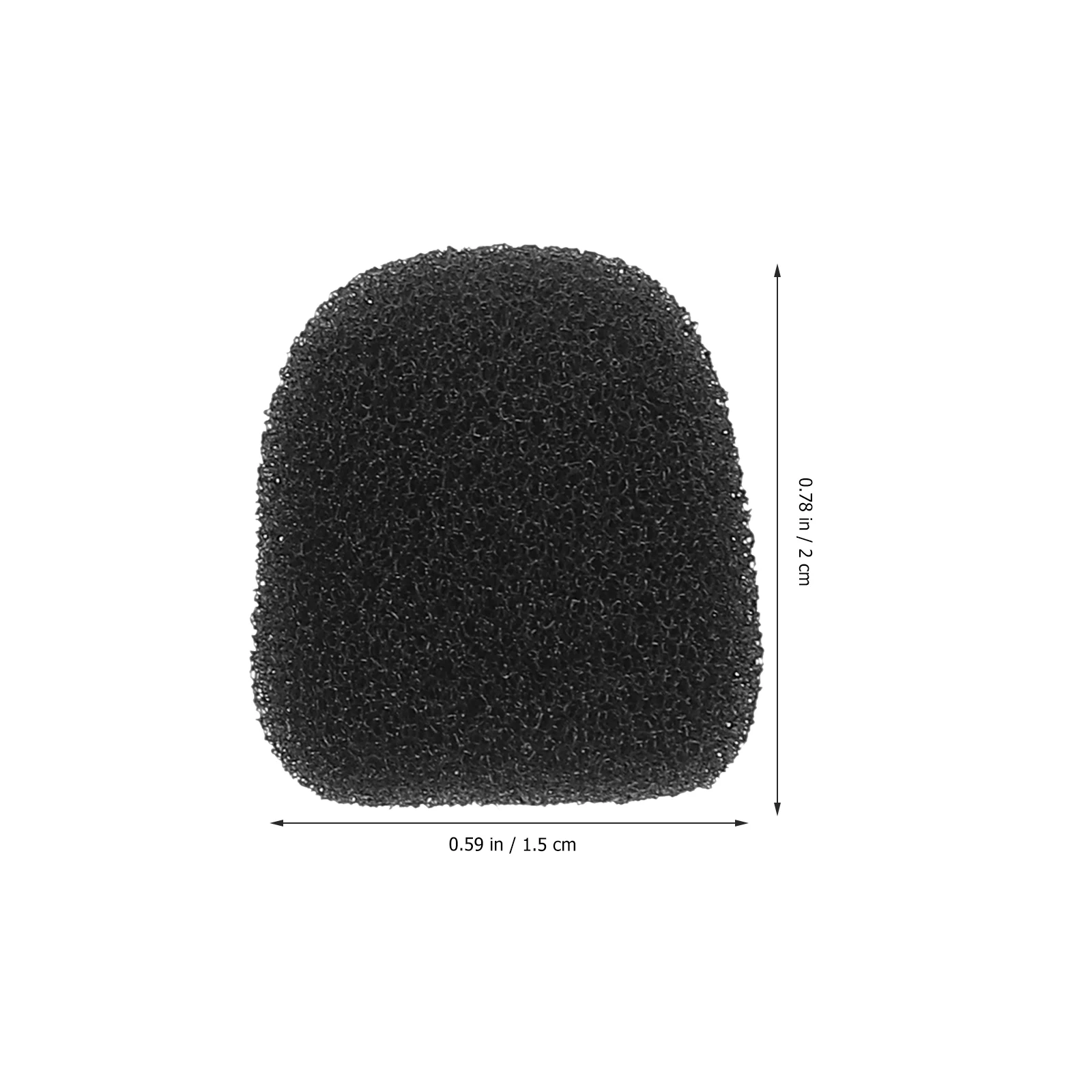 

20pcs Standard Handheld Sponge Windscreen Foam Replacement For Amplifier Noise Reduction Portable Lightweight Stage Microphone