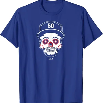 2024 핫 세일! Mookie Betts - Sugar Skull - LA.Dodgers 선물, 팬메이드 야구 티셔츠, 스트리트웨어, 반팔, 신상
