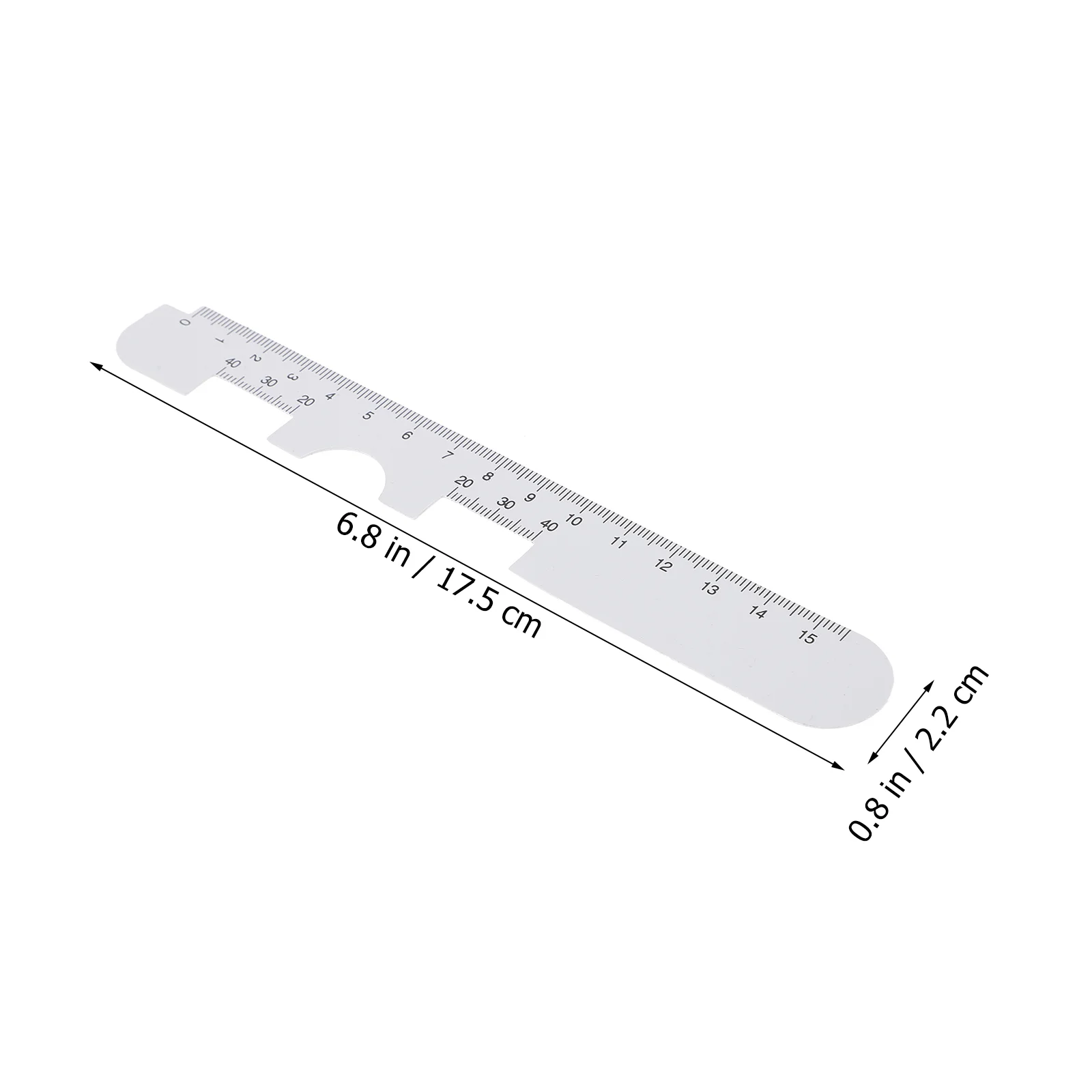 10 Pcs Aunglasses Eye Ophthalmic Tool Pinhole PD Ruler Pupil Distance Measuring