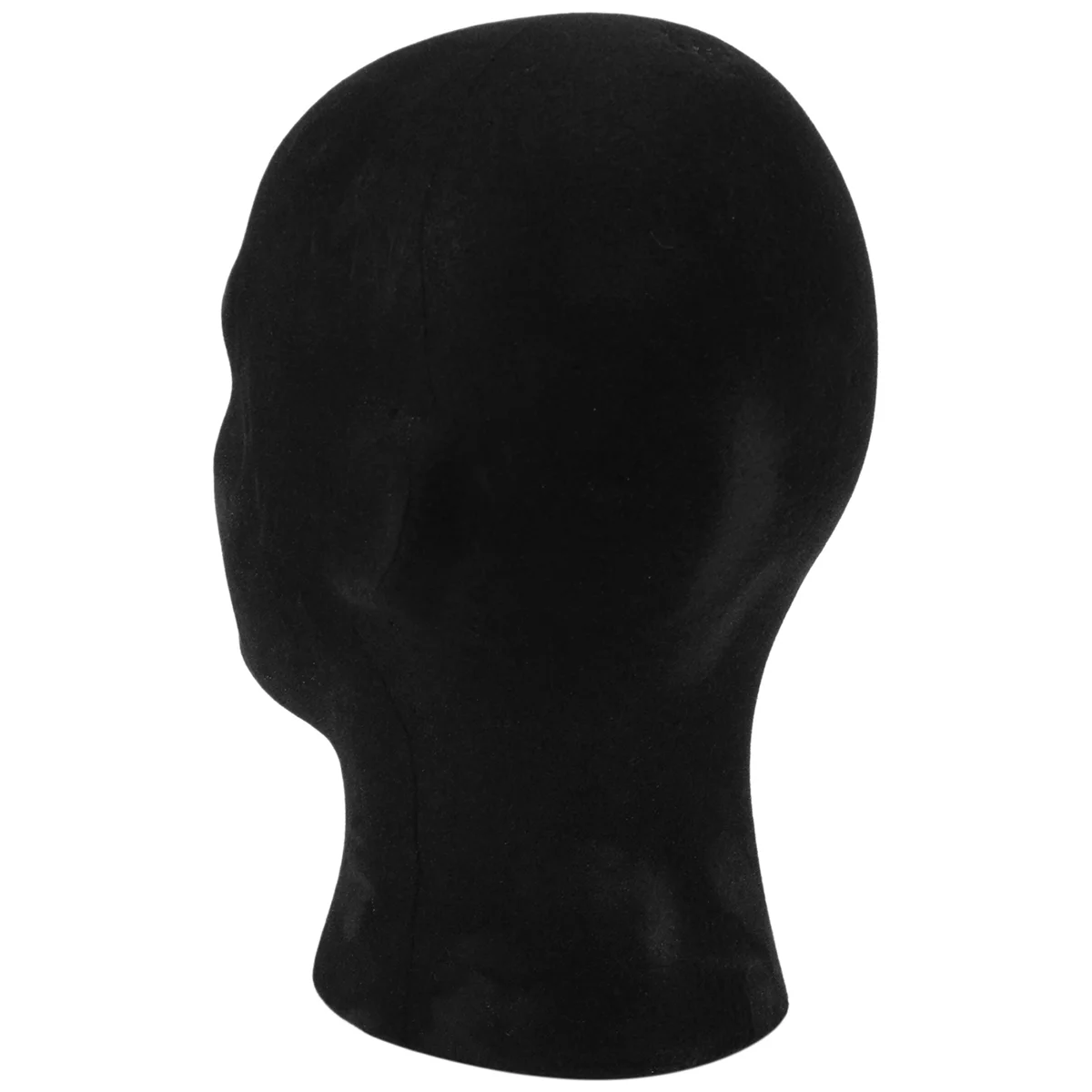 

Foam Mannequin Polystyrene Black Foam Men Model Mannequin Head Dummy Stand Shop Display Hat, 2 x BLACK
