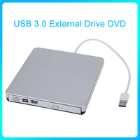 Maikou New USB3.0 Slim External Driver CD+-RW DVD+-RW DVD-RAM Writer Compatible with USB 2.0 for PC,Mac,Laptop- SILVER