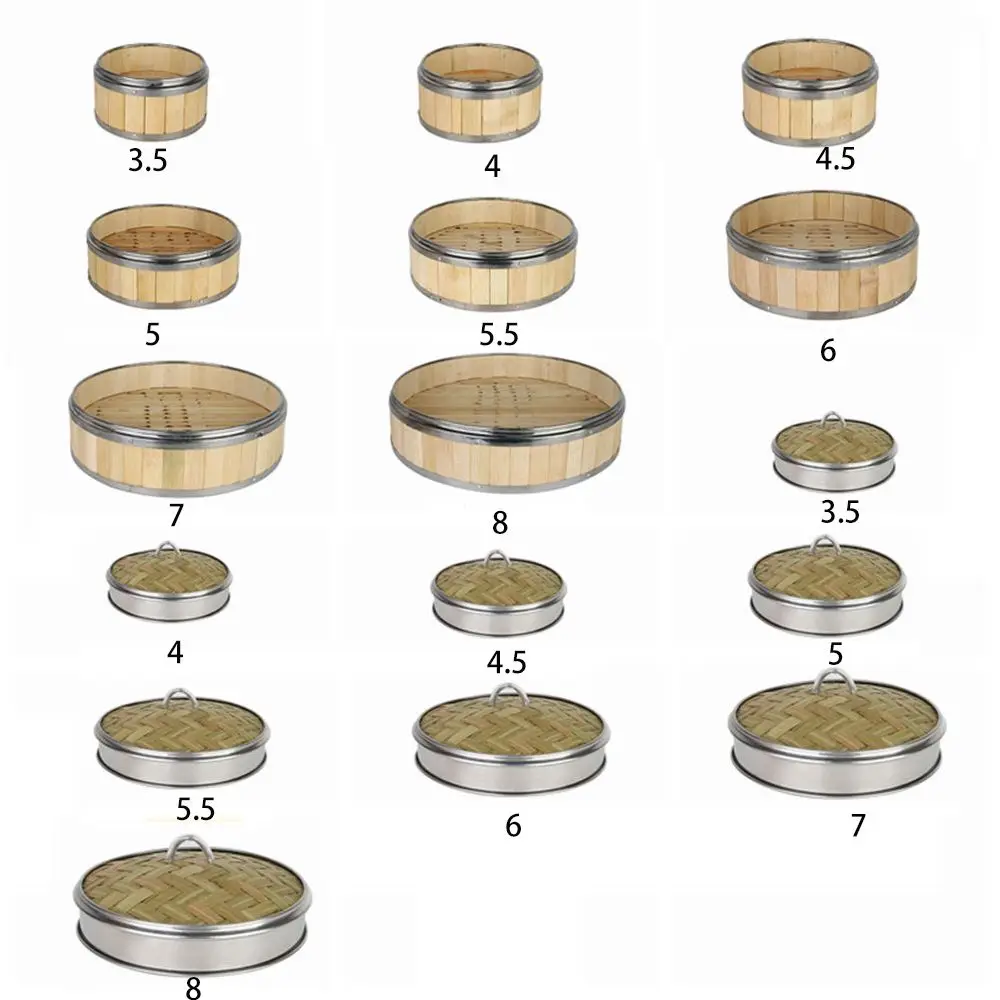 

Gift Idea Dim Sum Steam Basket Bamboo Lid Kitchen Gadget Woven Bamboo Bamboo Steamer Steam Cooker Food Steamer Steamer Basket