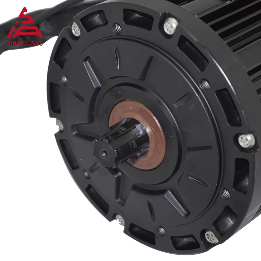 QSMOTOR QS138 V1 3000W 70H Mid Drive Motor with Spline Shaft and VOTOL EM200-2SP CAN Controller Conversion Kit