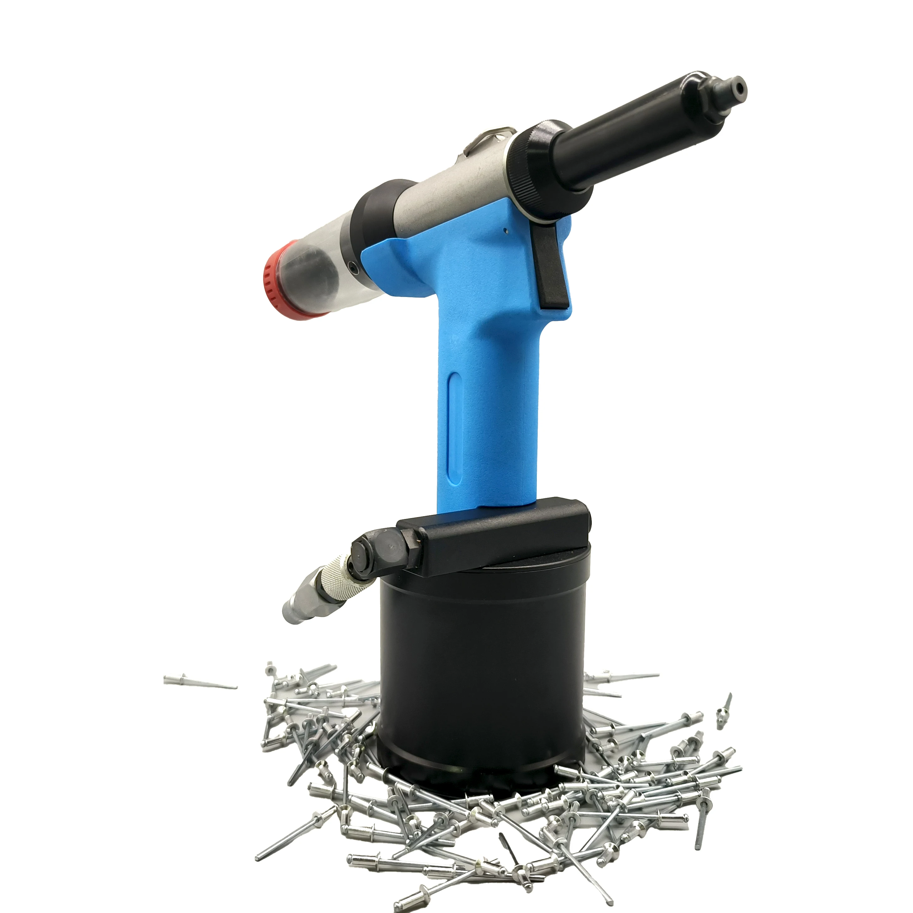 Kit rivettatrice pneumatica manuale automatica di facile utilizzo Pistola per rivetti idraulici per strumento efficiente per l'inserimento del piercing