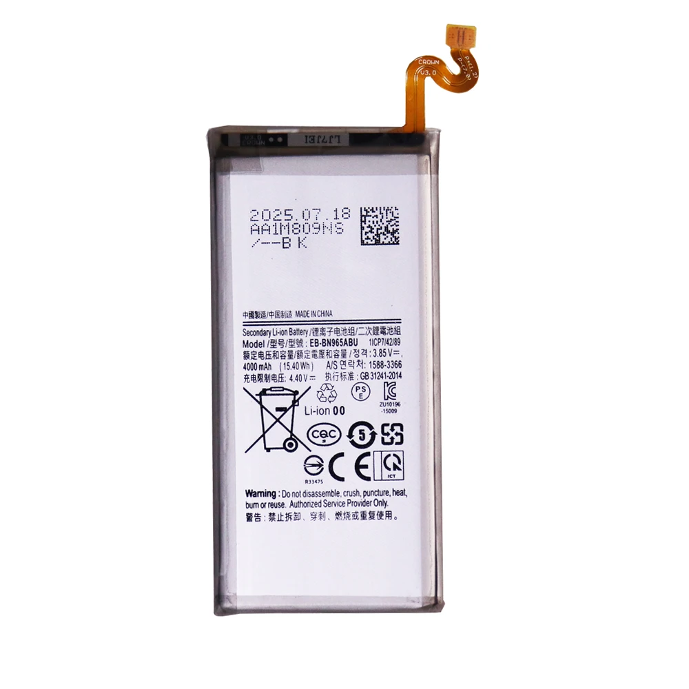 original  EB-BN965ABU 4000mAh Replacement Battery for Samsung Galaxy Note9 Note 9 SM-N9600 N960F N960U/N960N N960W+free toolS image 3