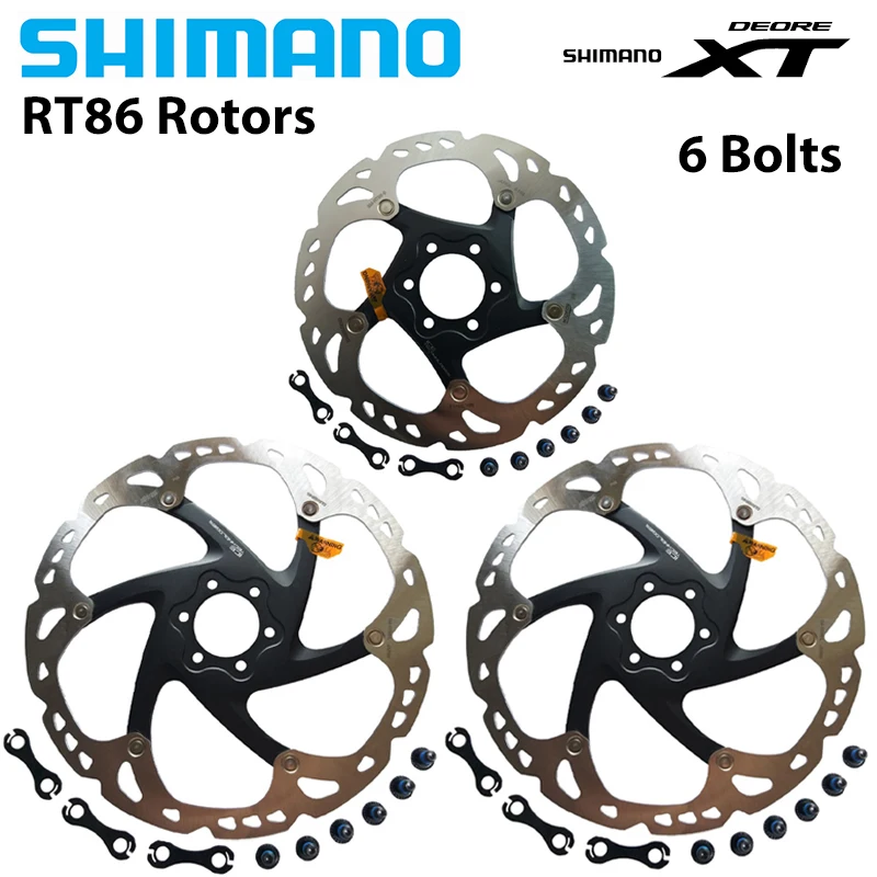 Shimano Deore XT RT86 rowerowa tarcza hamulcowa 6 śrub technologia Ice Point MTB do roweru górskiego tarcza 160MM 180MM 203MM