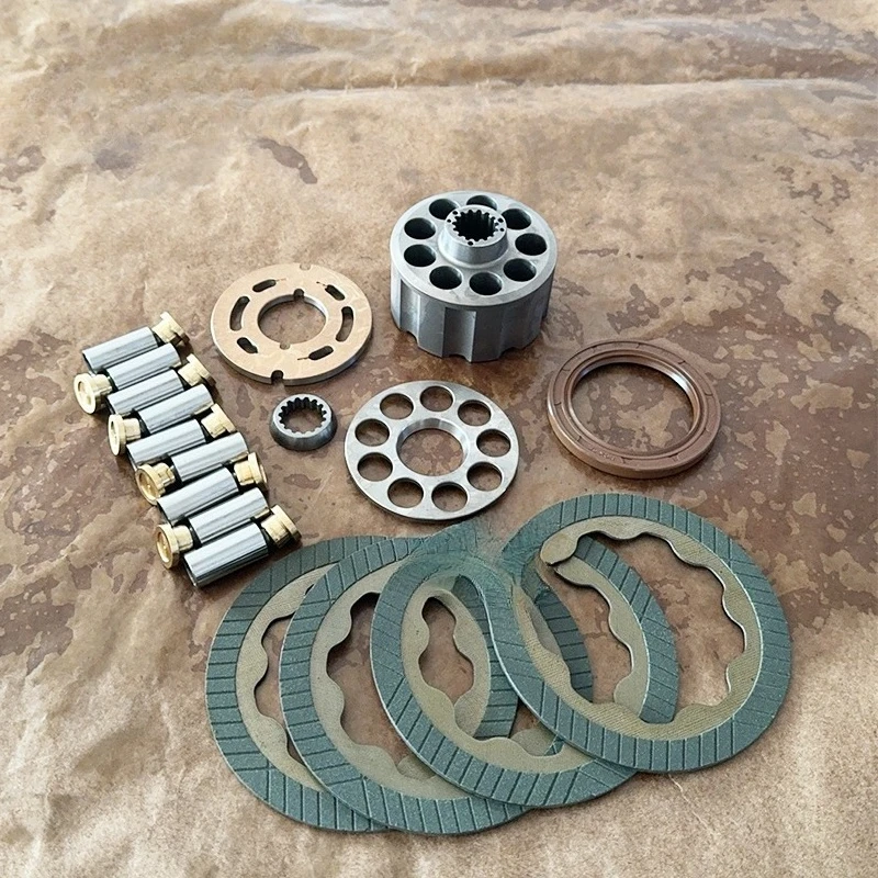 PCR-3B-12A, YC35-6, Rotary motor spare parts, piston shoe, cylinder valve plate, fixing plate, ball guide rail, inclined plate