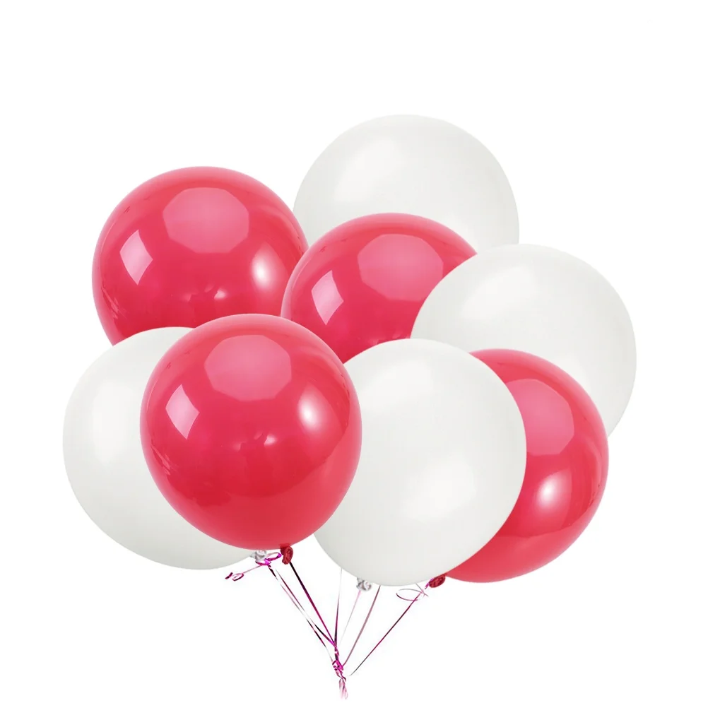 

50 Pcs Latex Balloons Round Pearlescent Wedding Birthday Bridal Shower Rose Gold Balloon Accessories Festive