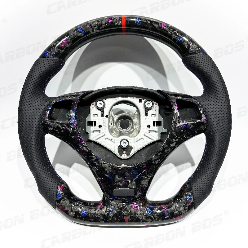 

Спортивный руль из кованого углеродного волокна для BMW E92 E90 E91 E71 E46 E60 Руль из настоящего углеродного волокна для BMW E92